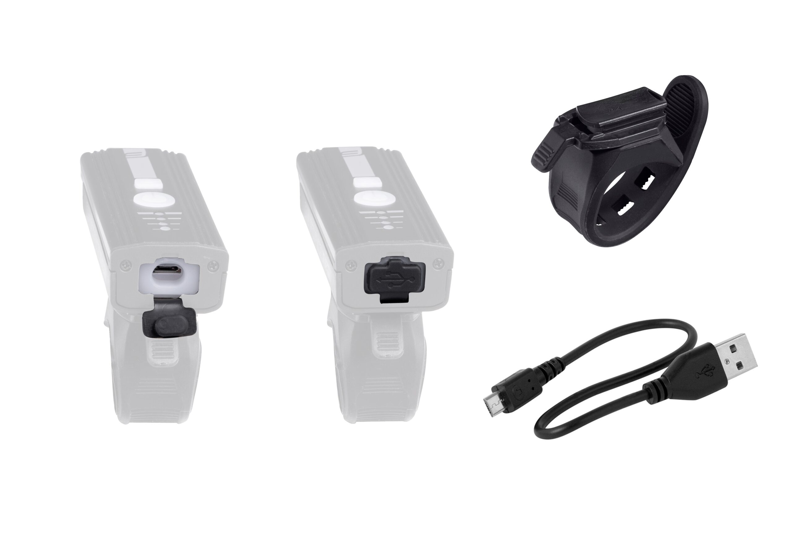 Světlo přední FORCE ALERT 350LM USB, černé - Obrázek 3